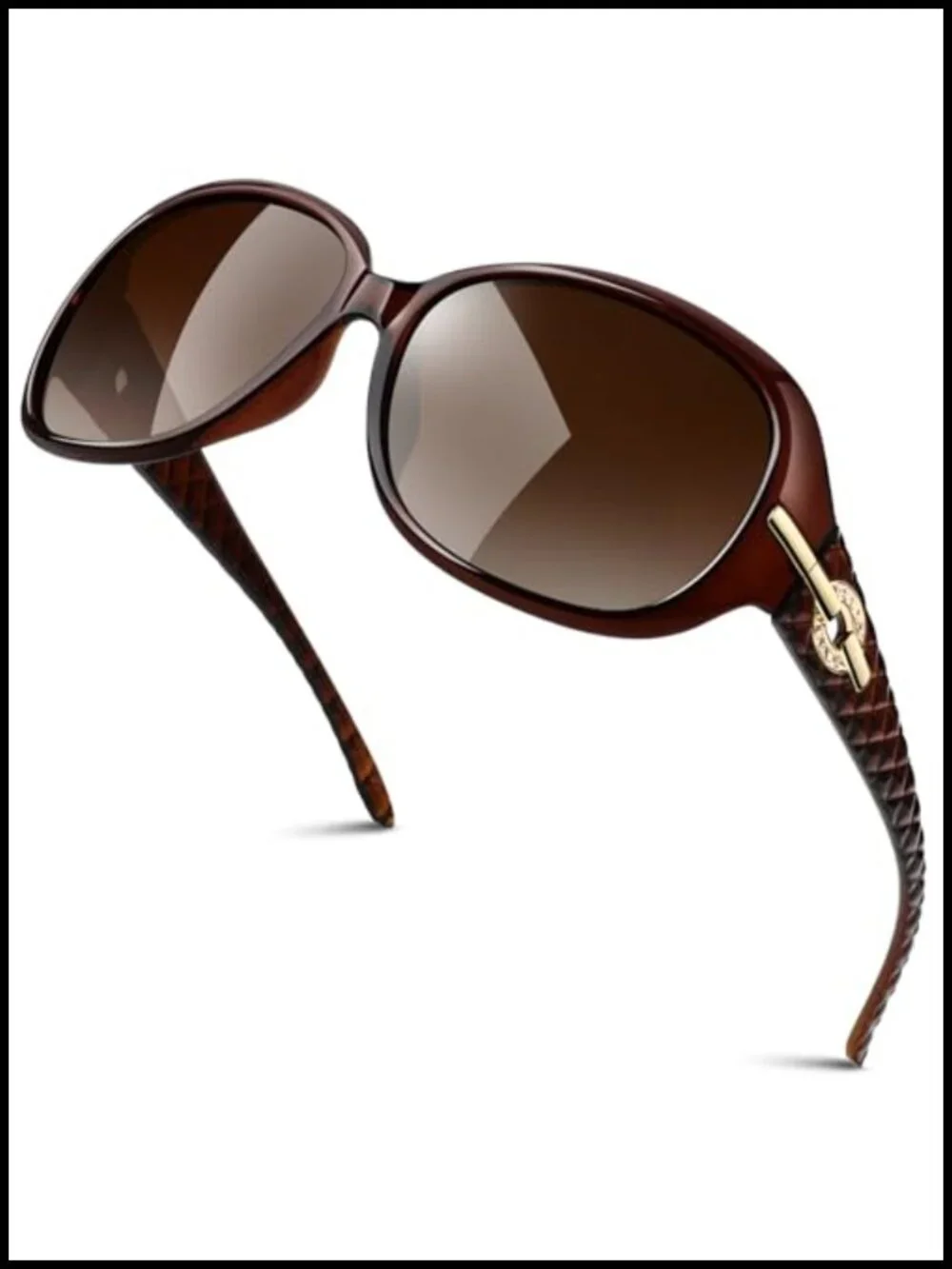 Polarized Oversized Sunglasses UV400 Protection Retro Shades